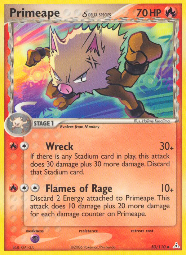 Primeape (50/110) (Delta Species) [EX: Holon Phantoms] | Good Games Cannington