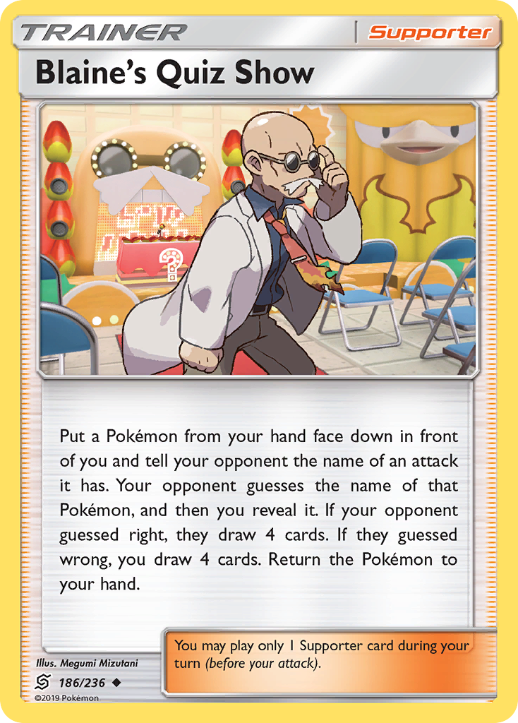 Blaine's Quiz Show (186/236) [Sun & Moon: Unified Minds] | Good Games Cannington