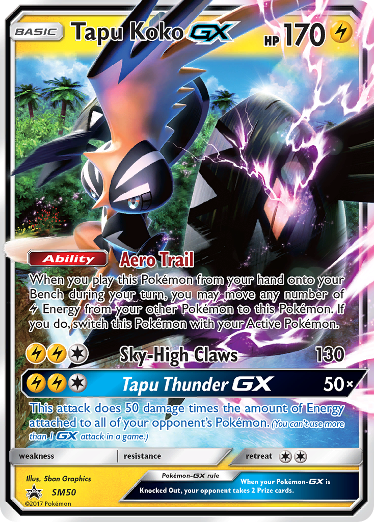 Tapu Koko GX (SM50) [Sun & Moon: Black Star Promos] | Good Games Cannington