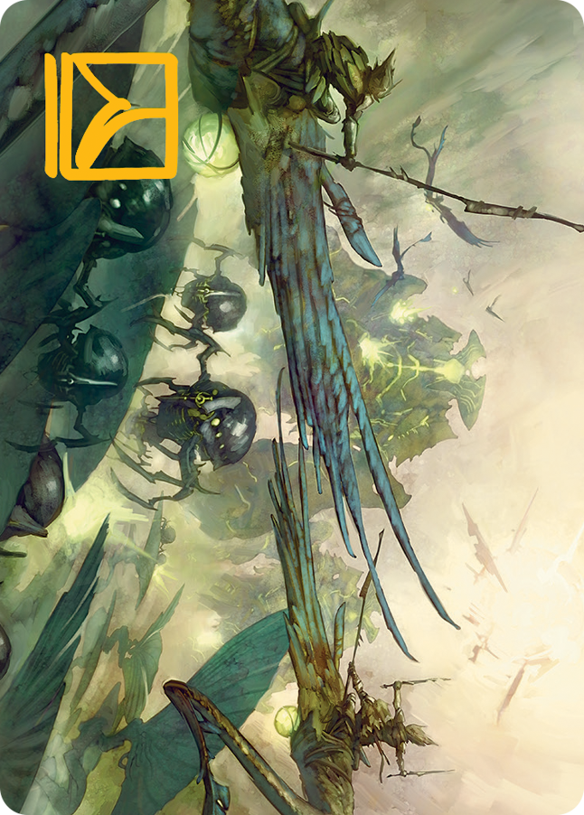 Invasion of Pyrulea Art Card (Gold-Stamped Signature) [March of the Machine Art Series] | Good Games Cannington