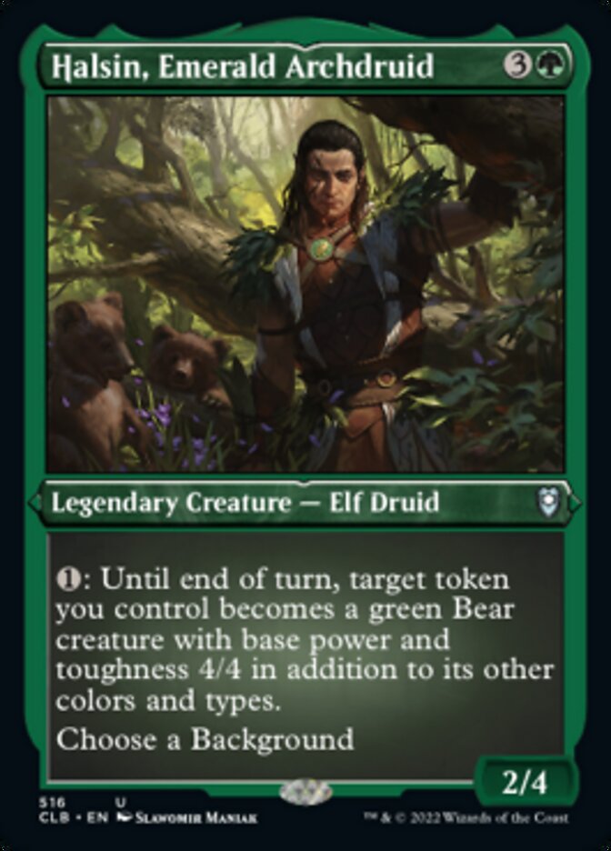 Halsin, Emerald Archdruid (Foil Etched) [Commander Legends: Battle for Baldur's Gate] | Good Games Cannington