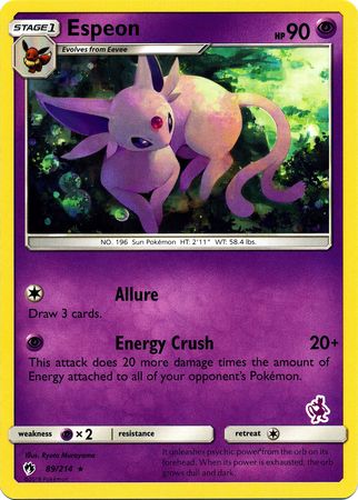 Espeon (89/214) (Mewtwo Deck) [Battle Academy 2020] | Good Games Cannington