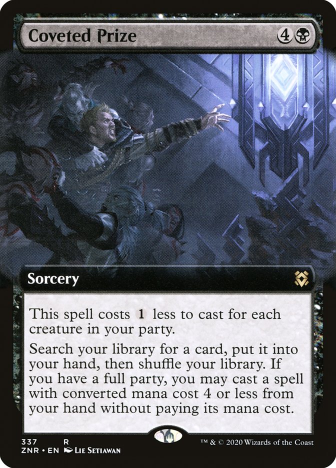 Coveted Prize (Extended Art) [Zendikar Rising] | Good Games Cannington