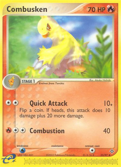 Combusken (25/97) [EX: Dragon] | Good Games Cannington