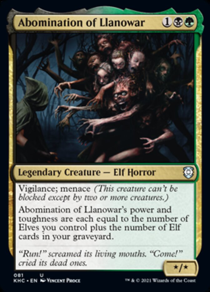 Abomination of Llanowar [Kaldheim Commander] | Good Games Cannington