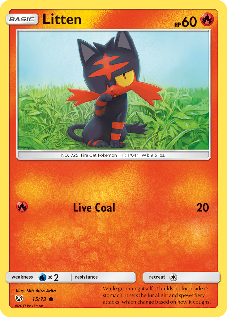 Litten (15/73) [Sun & Moon: Shining Legends] | Good Games Cannington