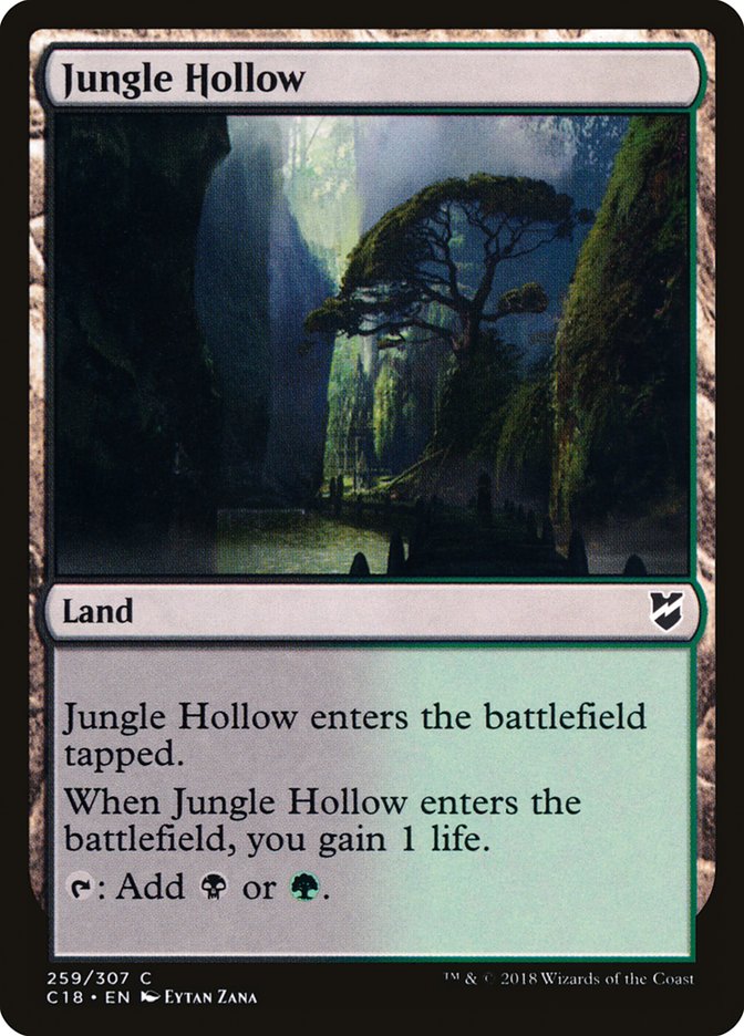 Jungle Hollow [Commander 2018] | Good Games Cannington