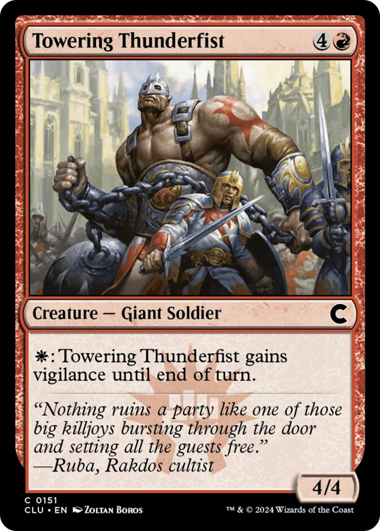 Towering Thunderfist [Ravnica: Clue Edition] | Good Games Cannington