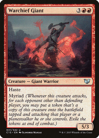 Warchief Giant [Commander 2015] | Good Games Cannington