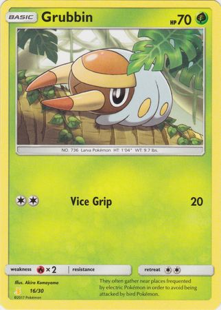Grubbin (16/30) [Sun & Moon: Trainer Kit - Alolan Raichu] | Good Games Cannington