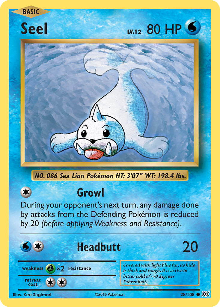 Seel (28/108) [XY: Evolutions] | Good Games Cannington