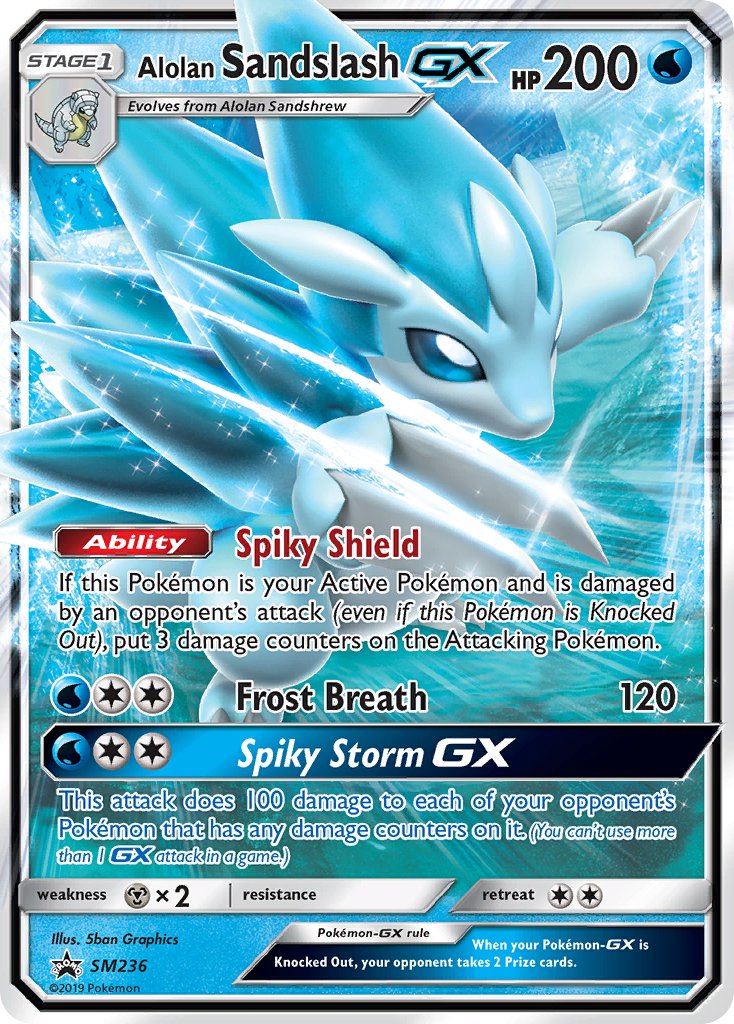 Alolan Sandslash GX (SM236) [Sun & Moon: Black Star Promos] | Good Games Cannington