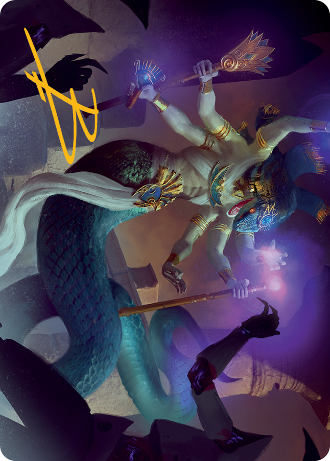 Imoti, Celebrant of Bounty Art Card (Gold-Stamped Signature) [March of the Machine Art Series] | Good Games Cannington