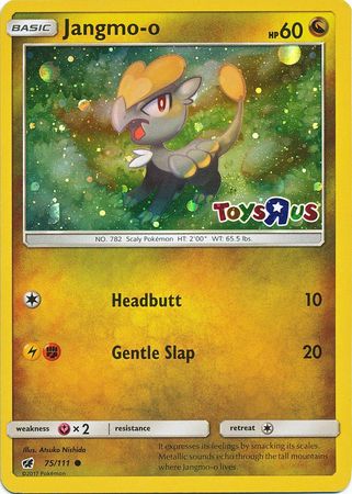 Jangmo o (75/111) (Toys R Us Promo) [Sun & Moon: Crimson Invasion] | Good Games Cannington