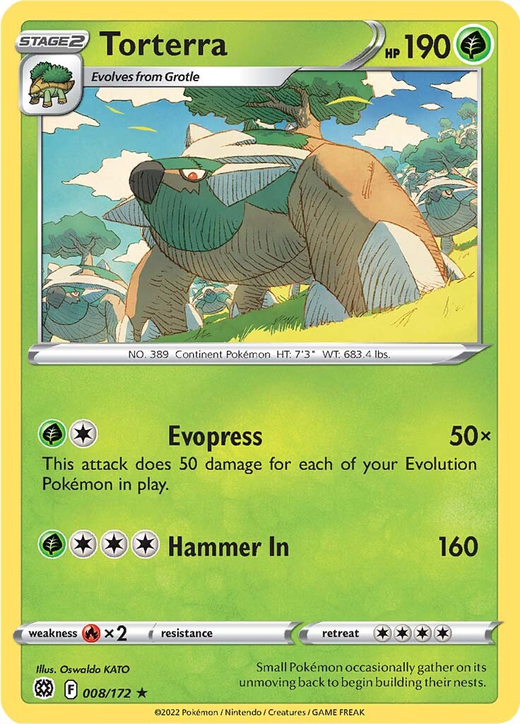 Torterra (008/172) (Theme Deck Exclusive) [Sword & Shield: Brilliant Stars] | Good Games Cannington