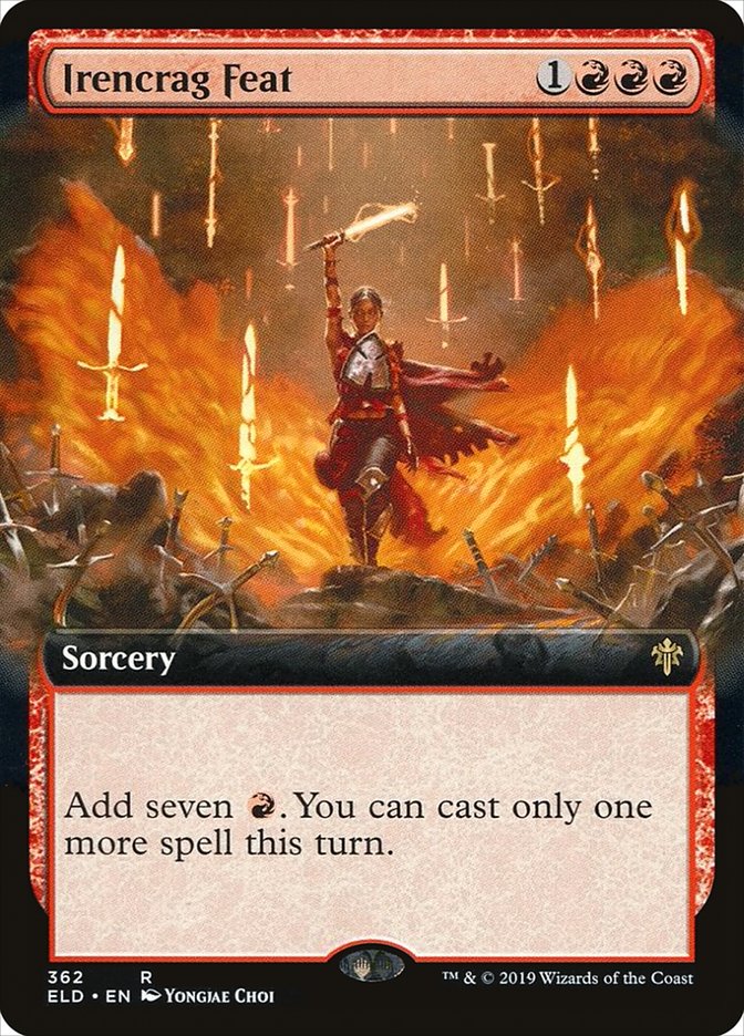 Irencrag Feat (Extended Art) [Throne of Eldraine] | Good Games Cannington