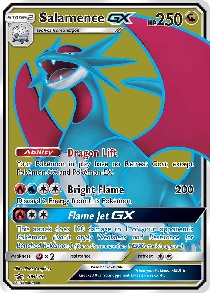 Salamence GX (SM139) [Sun & Moon: Black Star Promos] | Good Games Cannington