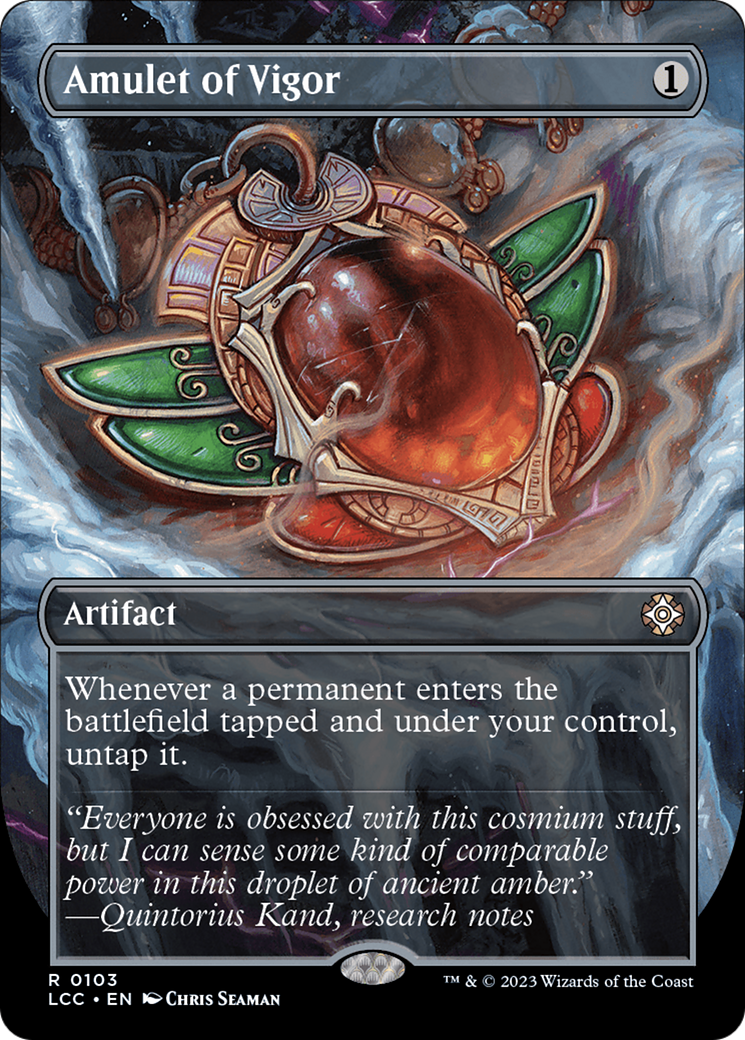 Amulet of Vigor (Borderless) [The Lost Caverns of Ixalan Commander] | Good Games Cannington