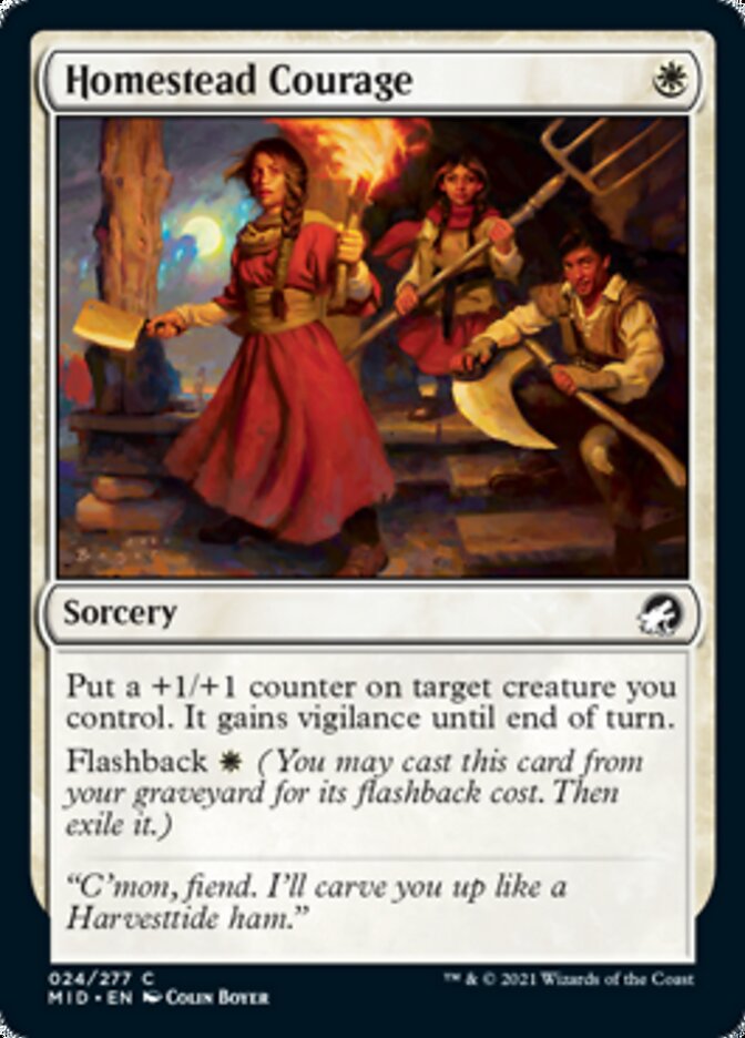Homestead Courage [Innistrad: Midnight Hunt] | Good Games Cannington