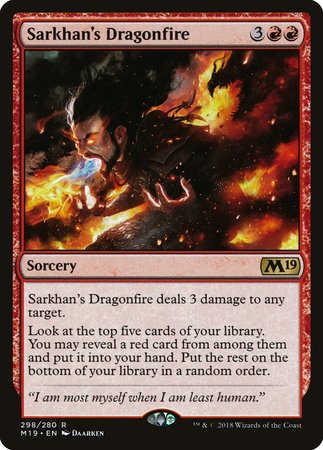 Sarkhan's Dragonfire [Core Set 2019] | Good Games Cannington