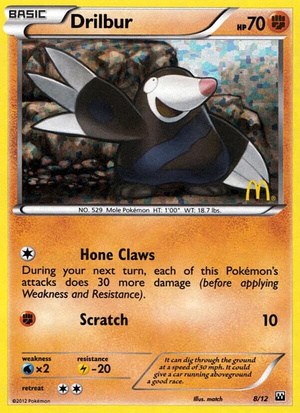 Drilbur (8/12) [McDonald's Promos: 2012 Collection] | Good Games Cannington