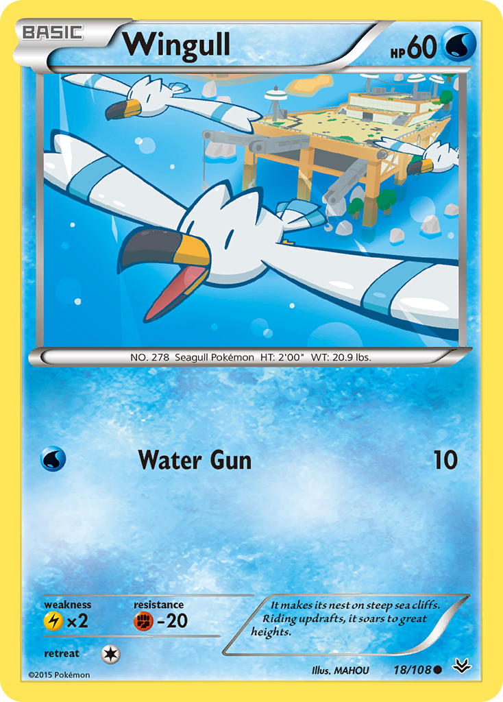 Wingull (18/108) [XY: Roaring Skies] | Good Games Cannington