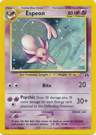 Espeon (1/75) [Neo Discovery Unlimited] | Good Games Cannington