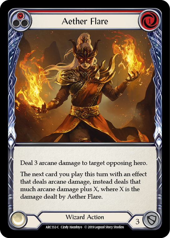 Aether Flare (Red) [ARC132-C] 1st Edition Normal | Good Games Cannington