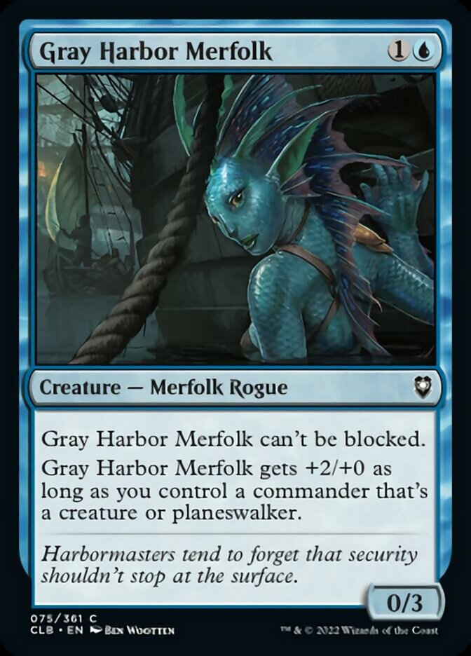 Gray Harbor Merfolk [Commander Legends: Battle for Baldur's Gate] | Good Games Cannington