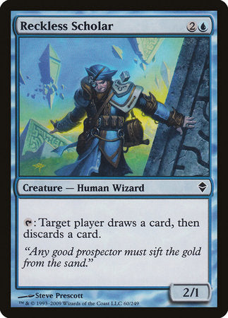 Reckless Scholar [Zendikar] | Good Games Cannington
