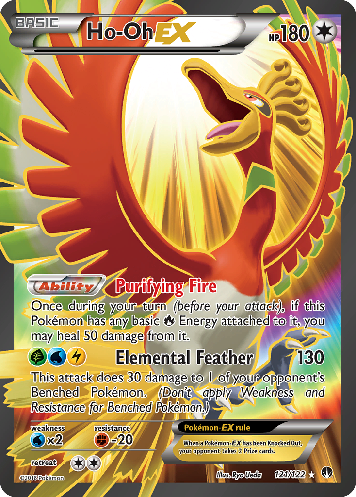 Ho-Oh EX (121/122) [XY: BREAKpoint] | Good Games Cannington