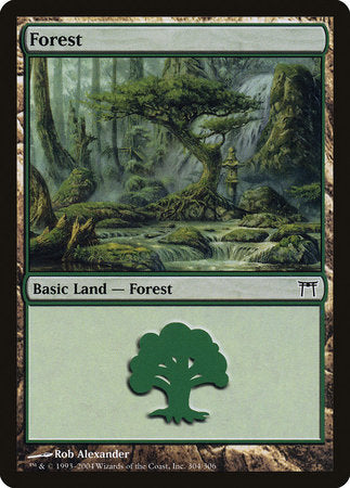Forest (304) [Champions of Kamigawa] | Good Games Cannington