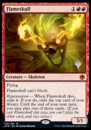 Flameskull (Promo Pack) [Dungeons & Dragons: Adventures in the Forgotten Realms Promos] | Good Games Cannington