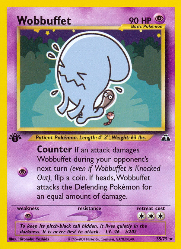 Wobbuffet (35/75) [Neo Discovery 1st Edition] | Good Games Cannington