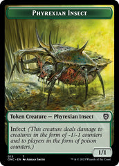 Phyrexian Mite // Phyrexian Insect Double-Sided Token [Phyrexia: All Will Be One Commander Tokens] | Good Games Cannington