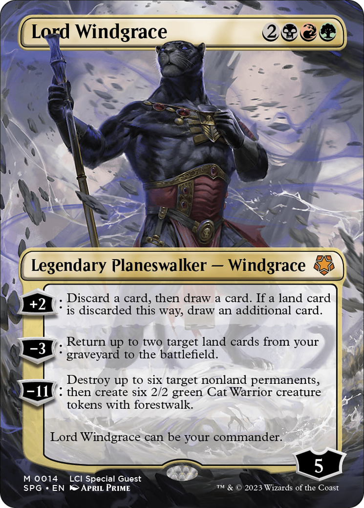 Lord Windgrace (Borderless) [The Lost Caverns of Ixalan Special Guests] | Good Games Cannington
