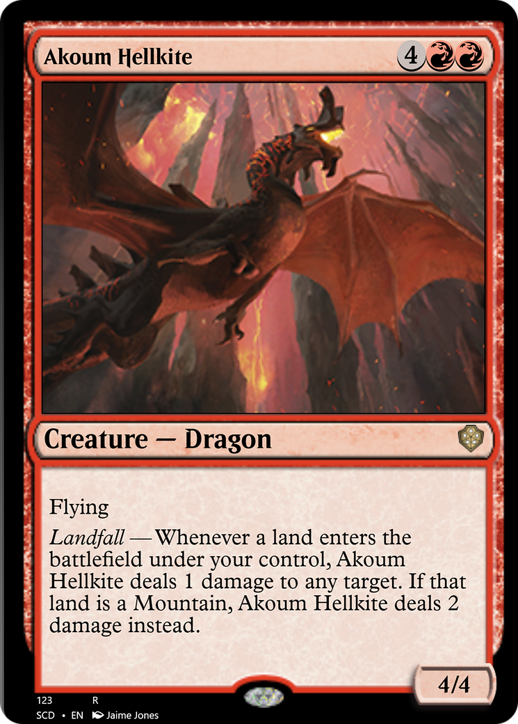 Akoum Hellkite [Starter Commander Decks] | Good Games Cannington