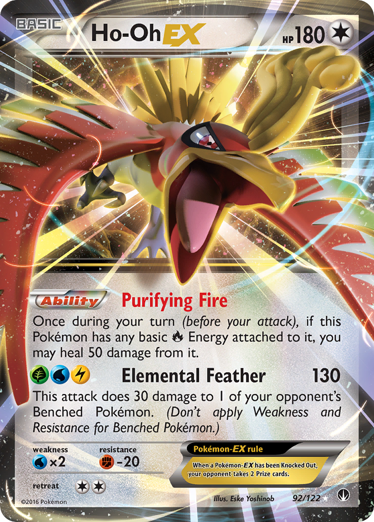 Ho-Oh EX (92/122) [XY: BREAKpoint] | Good Games Cannington