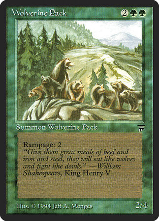 Wolverine Pack [Legends] | Good Games Cannington
