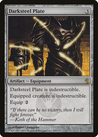 Darksteel Plate [Mirrodin Besieged] | Good Games Cannington