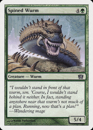 Spined Wurm [Eighth Edition] | Good Games Cannington