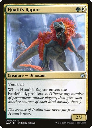 Huatli's Raptor [War of the Spark] | Good Games Cannington
