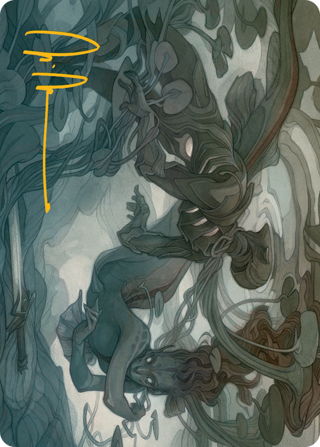 Emry, Lurker of the Loch Art Card (Gold-Stamped Signature) [March of the Machine Art Series] | Good Games Cannington