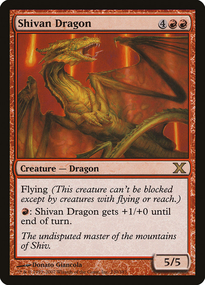 Shivan Dragon [Tenth Edition] | Good Games Cannington