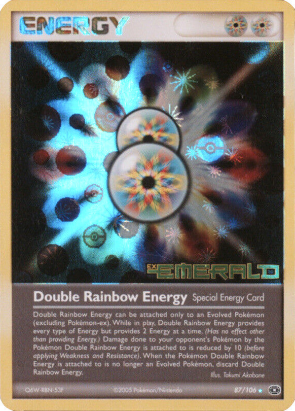Double Rainbow Energy (87/106) (Stamped) [EX: Emerald] | Good Games Cannington