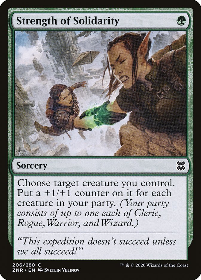 Strength of Solidarity [Zendikar Rising] | Good Games Cannington