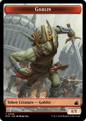 Goblin (0008) // Soldier Double-Sided Token [Ravnica Remastered Tokens] | Good Games Cannington