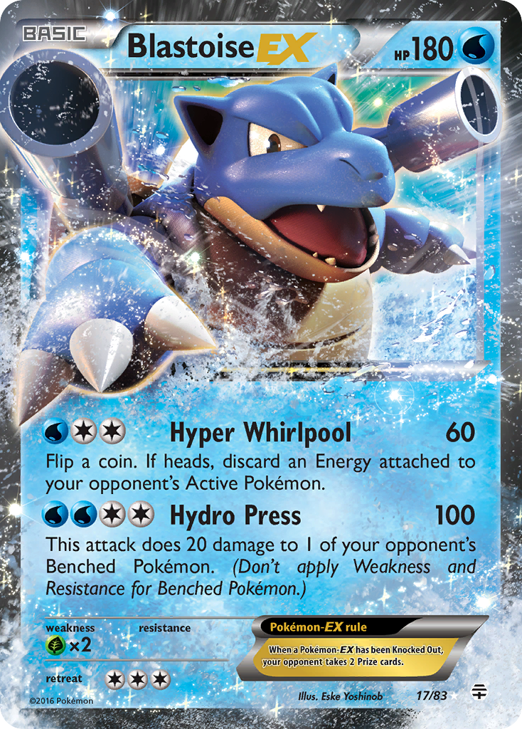 Blastoise EX (17/83) [XY: Generations] | Good Games Cannington