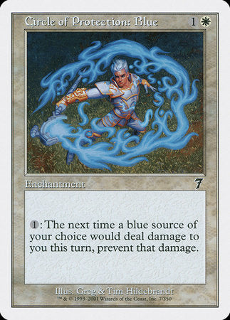 Circle of Protection: Blue [Seventh Edition] | Good Games Cannington