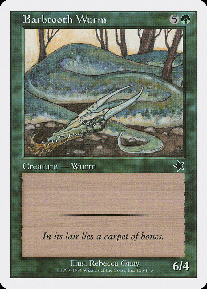 Barbtooth Wurm [Starter 1999] | Good Games Cannington
